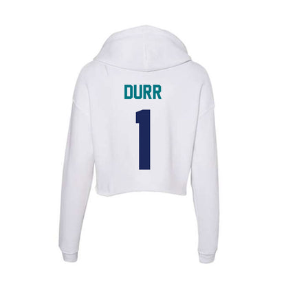 UNC Wilmington - NCAA Men's Basketball : Madison Durr - Classic Shersey Women's Crop Fleece Hoodie-1