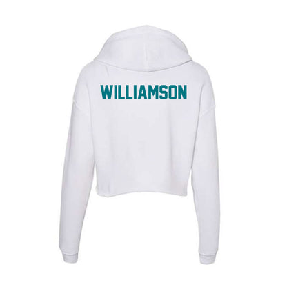 UNC Wilmington - NCAA Women's Track & Field : Makaila Williamson - Classic Shersey Women's Crop Fleece Hoodie-1