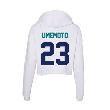 UNC Wilmington - NCAA Women's Soccer : Megumi Umemoto - Classic Shersey Women's Crop Fleece Hoodie-1