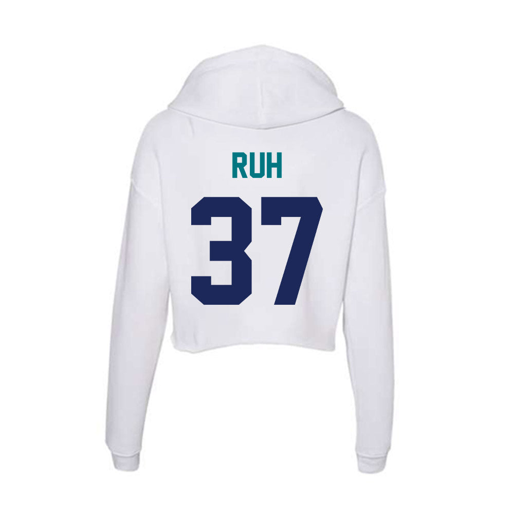 UNC Wilmington - NCAA Baseball : Mason Ruh - Classic Shersey Women's Crop Fleece Hoodie-1