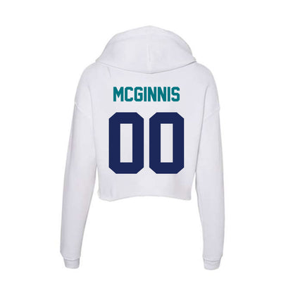 UNC Wilmington - NCAA Baseball : Cason McGinnis - Classic Shersey Women's Crop Fleece Hoodie-1