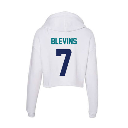 UNC Wilmington - NCAA Baseball : Cole Blevins - Classic Shersey Women's Crop Fleece Hoodie-1