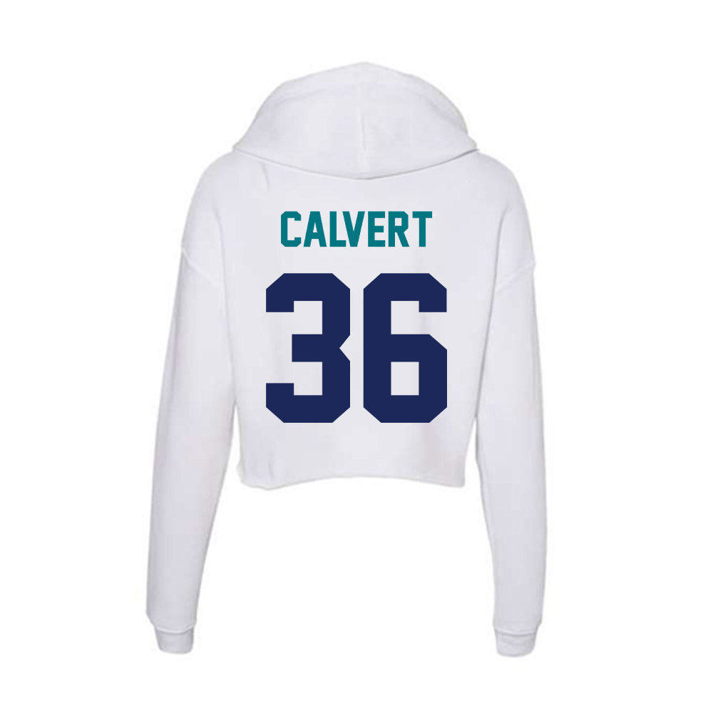 UNC Wilmington - NCAA Baseball : Ryan Calvert - Classic Shersey Women's Crop Fleece Hoodie-1