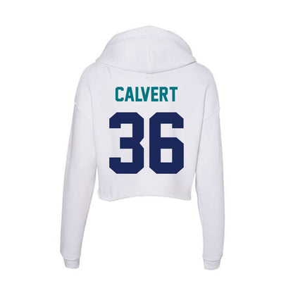 UNC Wilmington - NCAA Baseball : Ryan Calvert - Classic Shersey Women's Crop Fleece Hoodie-1