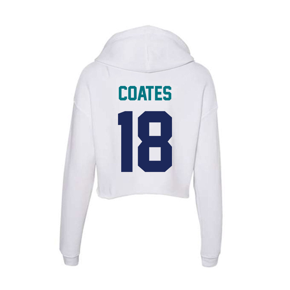 UNC Wilmington - NCAA Men's Soccer : Jacob Coates - Classic Shersey Women's Crop Fleece Hoodie-1