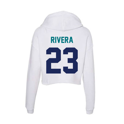 UNC Wilmington - NCAA Men's Soccer : Martin Rivera - Classic Shersey Women's Crop Fleece Hoodie-1