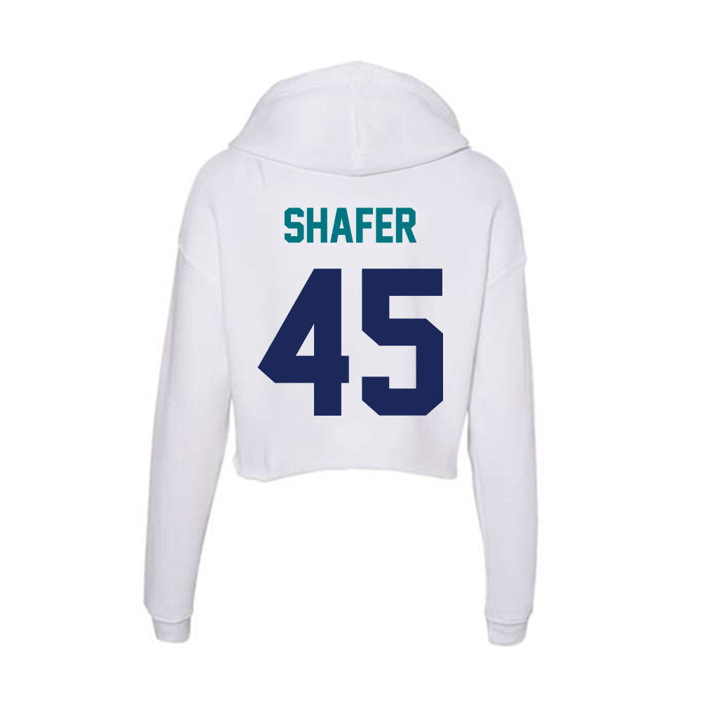 UNC Wilmington - NCAA Baseball : Jacob Shafer - Classic Shersey Women's Crop Fleece Hoodie-1