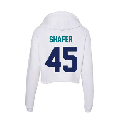 UNC Wilmington - NCAA Baseball : Jacob Shafer - Classic Shersey Women's Crop Fleece Hoodie-1