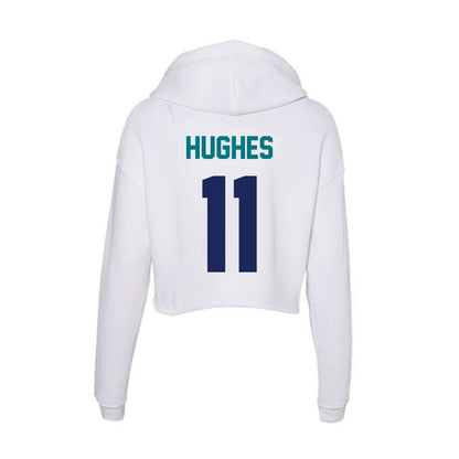 UNC Wilmington - NCAA Baseball : Mason Hughes - Classic Shersey Women's Crop Fleece Hoodie-1