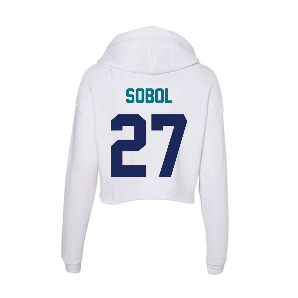UNC Wilmington - NCAA Baseball : Alex Sobol - Classic Shersey Women's Crop Fleece Hoodie-1