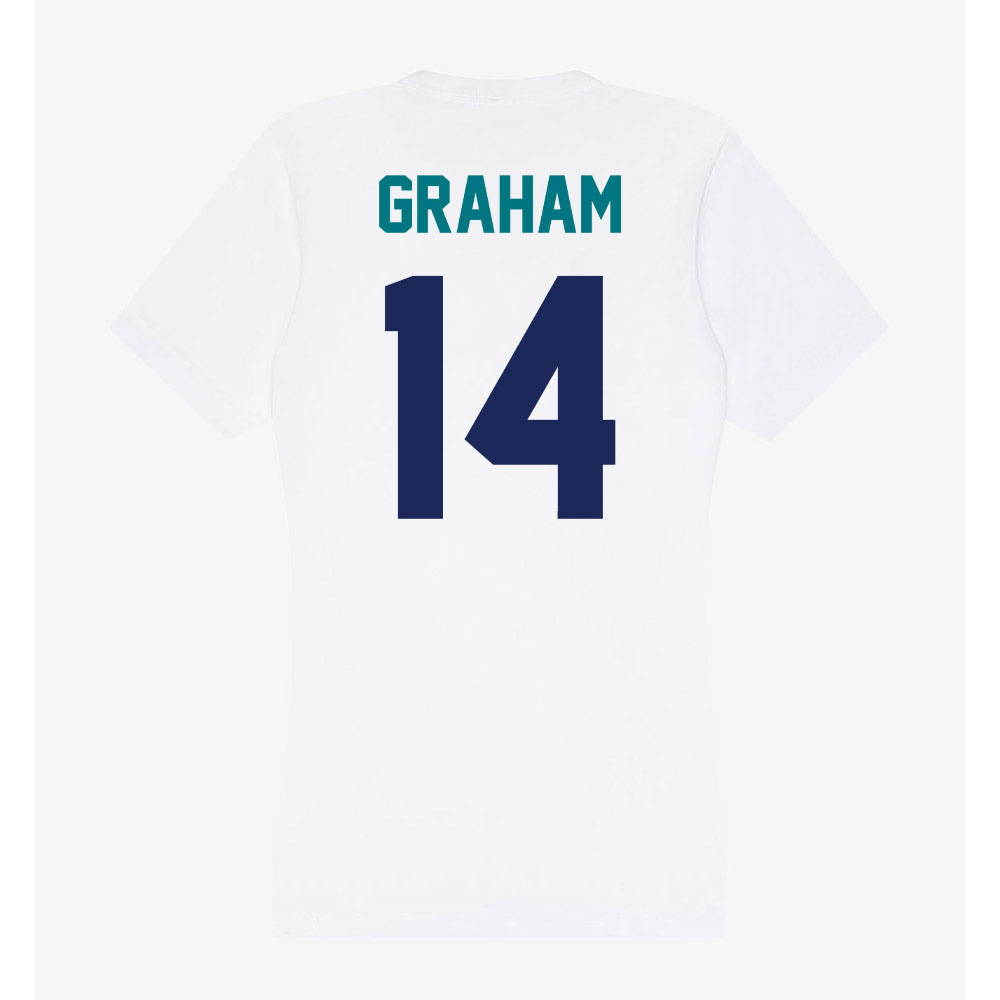 UNC Wilmington - NCAA Women's Volleyball : Courtney Graham - Classic Shersey Women's V-Neck T-Shirt-1