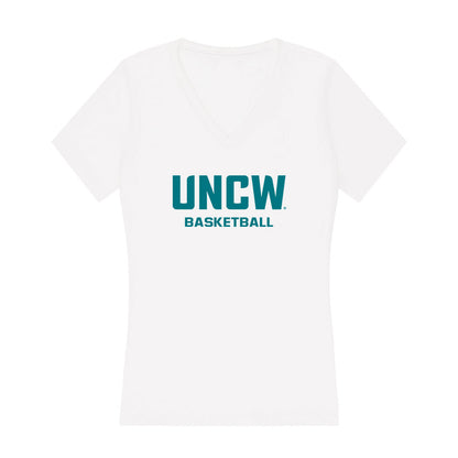 UNC Wilmington - NCAA Men's Basketball : Adam Tokpah - Classic Shersey Women's V-Neck T-Shirt-0