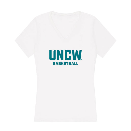 UNC Wilmington - NCAA Women's Basketball : Corrie McLaughlin - Classic Shersey Women's V-Neck T-Shirt-0