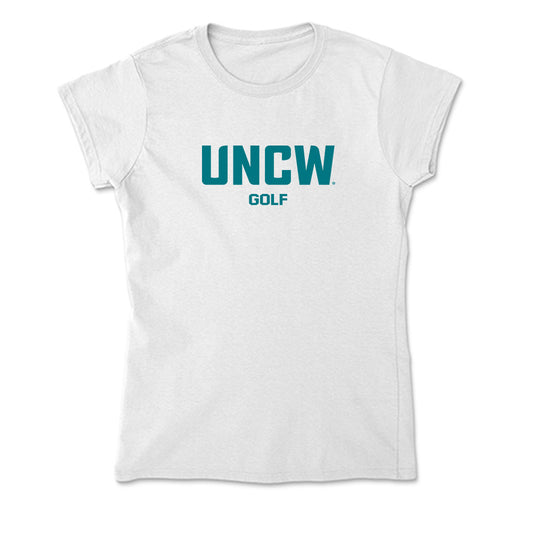 UNC Wilmington - NCAA Men's Golf : Gray Mitchum - Classic Shersey Soft Style Women’s T-Shirt-0