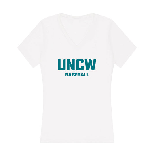 UNC Wilmington - NCAA Baseball : Kolby Jarman - Classic Shersey Women's V-Neck T-Shirt-0