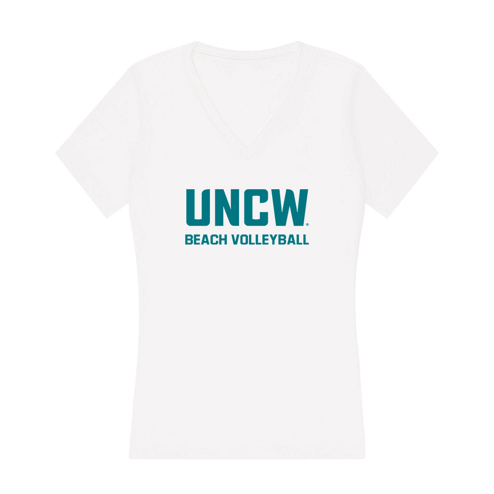 UNC Wilmington - NCAA Beach Volleyball : Hannah Parkinson - Classic Shersey Women's V-Neck T-Shirt-0