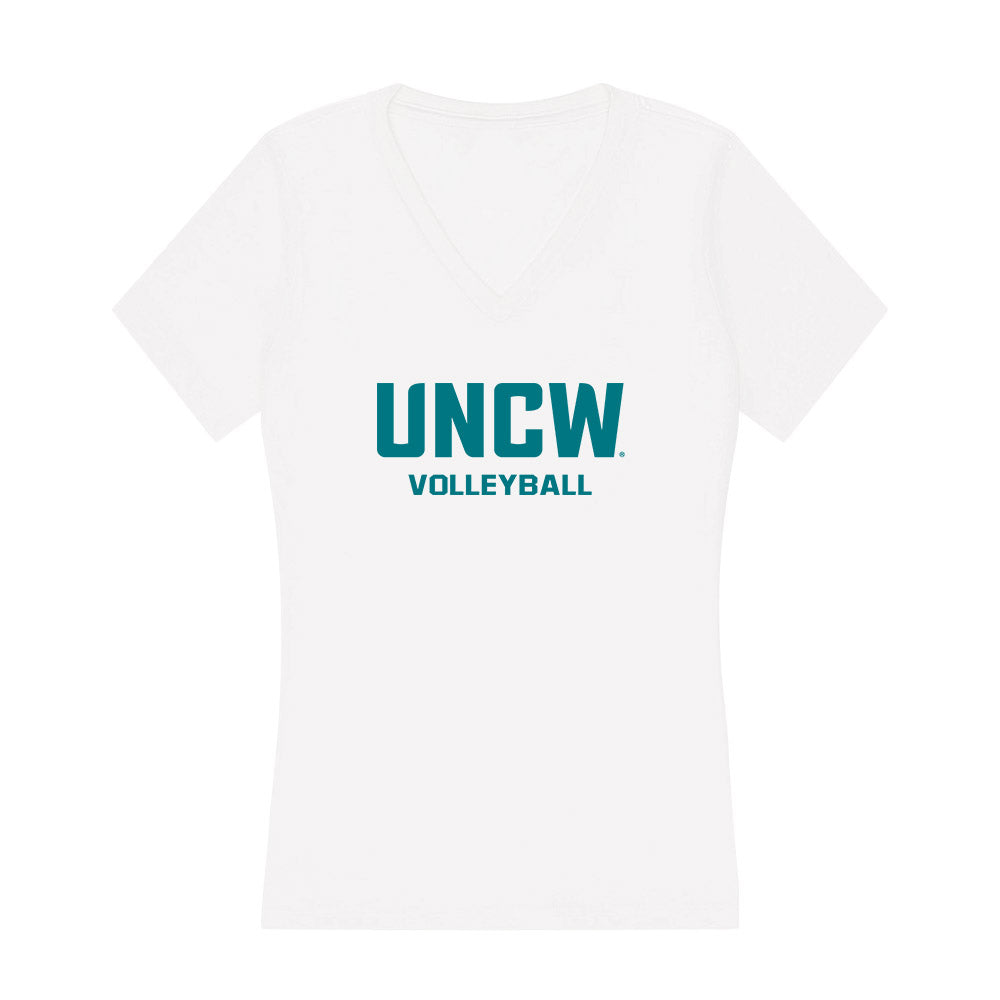 UNC Wilmington - NCAA Women's Volleyball : Lauren Lewis - Classic Shersey Women's V-Neck T-Shirt-0