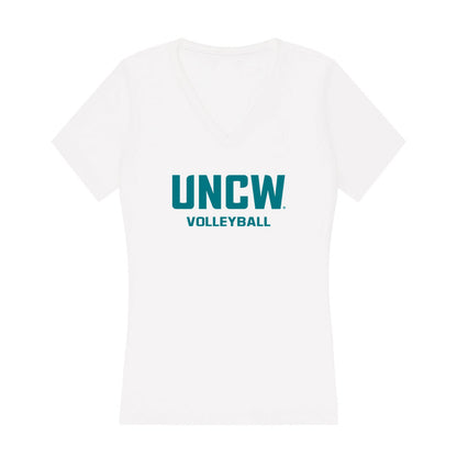 UNC Wilmington - NCAA Women's Volleyball : Lauren Lewis - Classic Shersey Women's V-Neck T-Shirt-0
