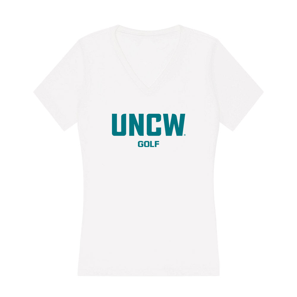 UNC Wilmington - NCAA Men's Golf : Gray Mitchum - Classic Shersey Women's V-Neck T-Shirt-0