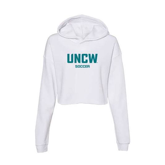 UNC Wilmington - NCAA Women's Soccer : Emily Marlovits - Classic Shersey Women's Crop Fleece Hooded Sweatshirt-0