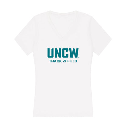 UNC Wilmington - NCAA Men's Track & Field : Robert Wade - Classic Shersey Women's V-Neck T-Shirt-0