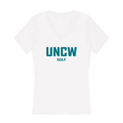 UNC Wilmington - NCAA Women's Golf : Valencia Chang - Classic Shersey Women's V-Neck T-Shirt-0