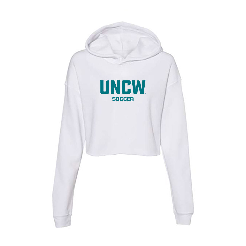 UNC Wilmington - NCAA Women's Soccer : Elise Larimer - Classic Shersey Women's Crop Fleece Hoodie-0