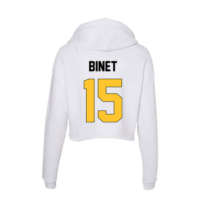Southern Miss - NCAA Men's Basketball : Djahi Binet - Women's Crop Fleece Hoodie-1