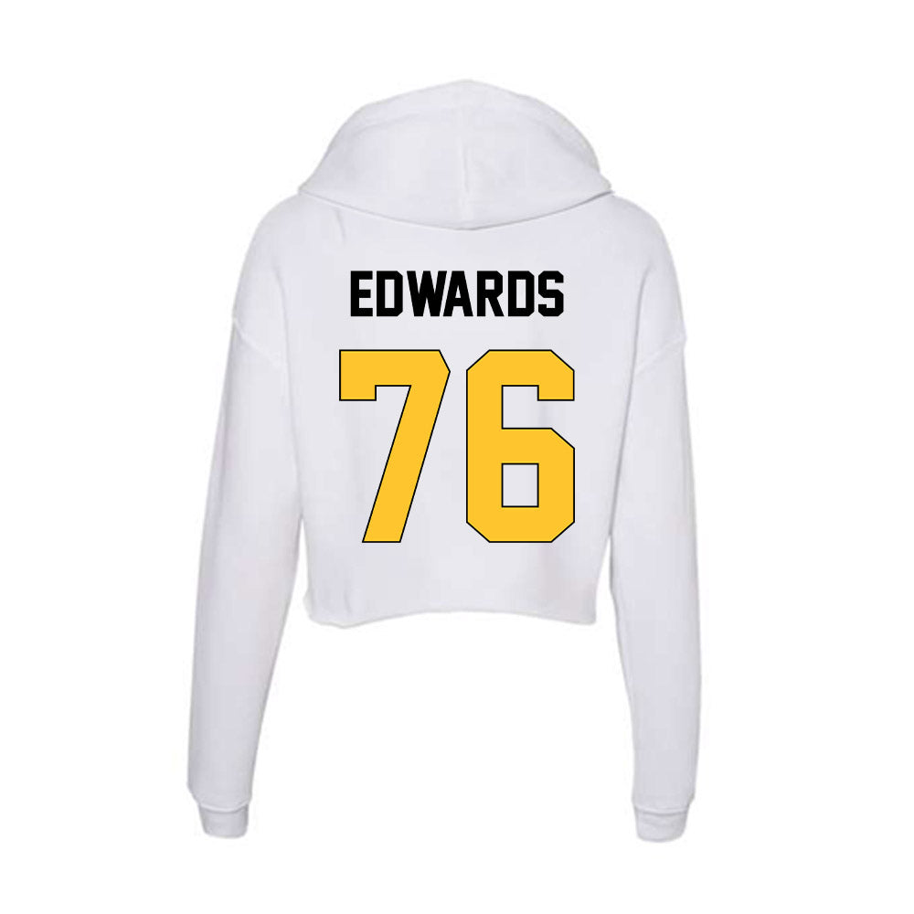 Southern Miss - NCAA Football : Larry Edwards - Women's Crop Fleece Hooded Sweatshirt-1