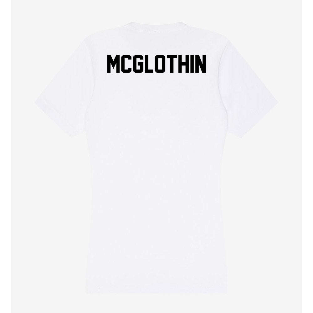 Southern Miss - NCAA Men's Track & Field : Zahkarri Mcglothin - Women's V-Neck T-Shirt-1