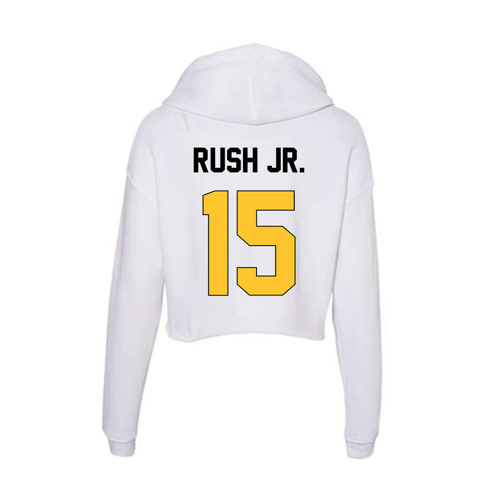 Southern Miss - NCAA Football : Jeffery Rush Jr. - Women's Crop Fleece Hooded Sweatshirt-1
