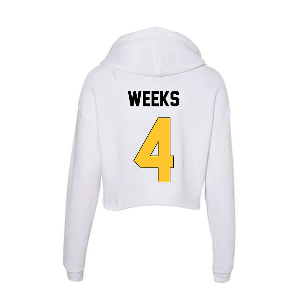 Southern Miss - NCAA Men's Basketball : Tylik Weeks - Women's Crop Fleece Hoodie-1