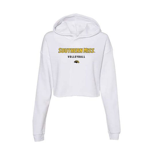 Southern Miss - NCAA Women's Volleyball : Sunni Sheppard - Women's Crop Fleece Hoodie-0