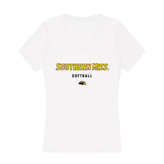 Southern Miss - NCAA Softball : Kayce Bennett - Women's V-Neck T-Shirt-0