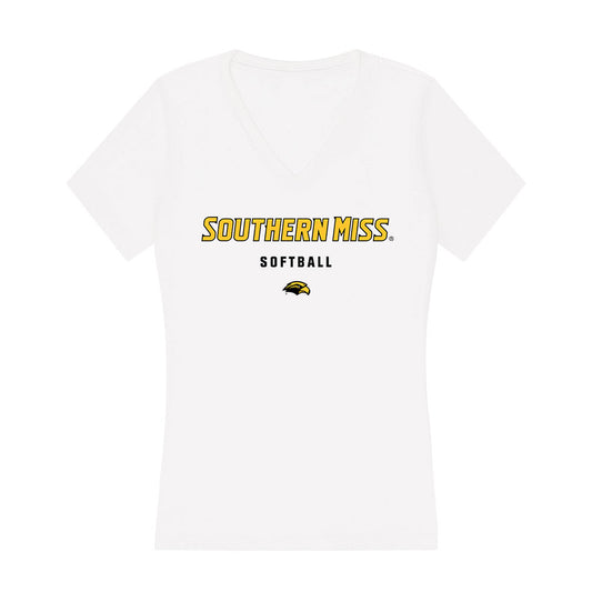 Southern Miss - NCAA Softball : Adryan Cox - Women's V-Neck T-Shirt-0