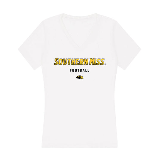 Southern Miss - NCAA Football : Denzel Gardner - Women's V-Neck T-Shirt-0