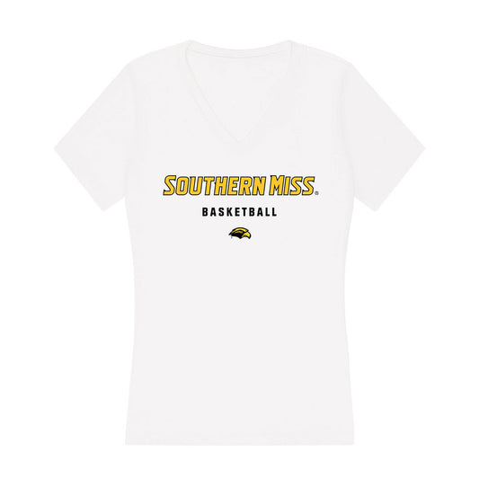 Southern Miss - NCAA Women's Basketball : Carly Keats - Women's V-Neck T-Shirt-0