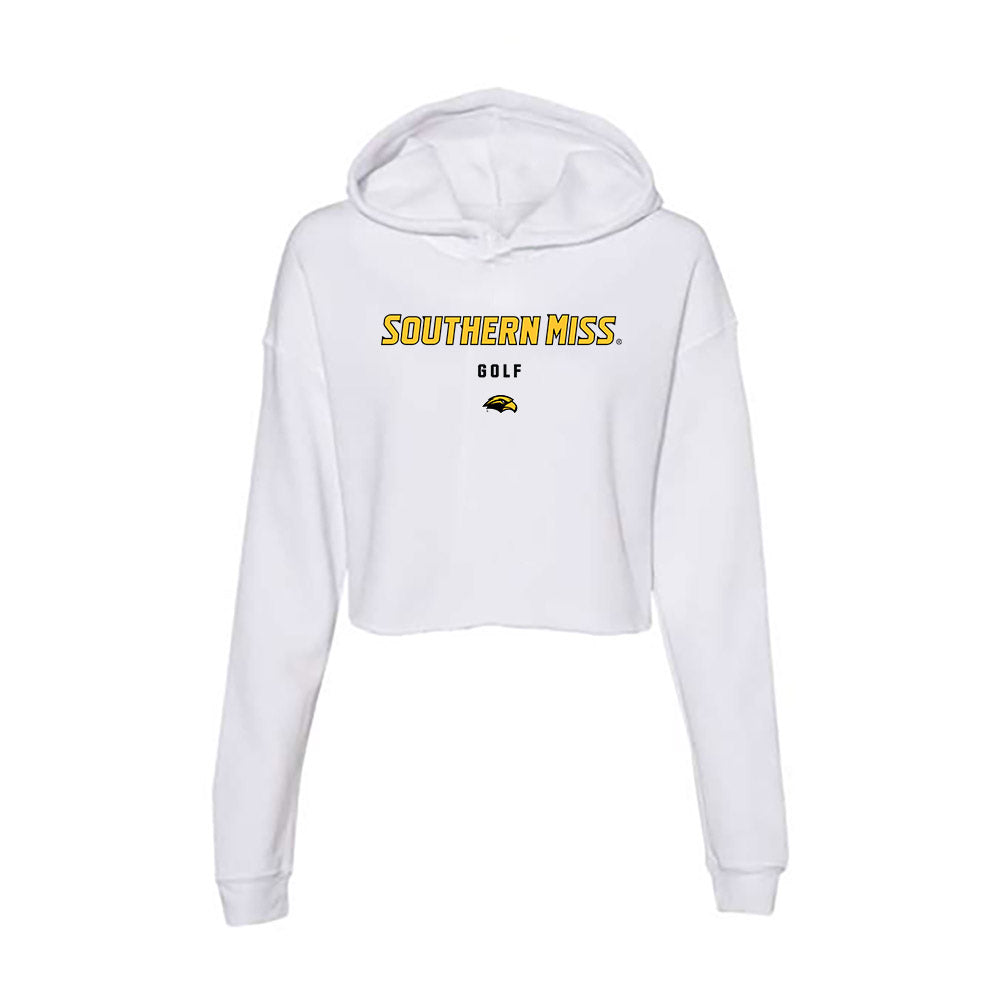 Southern Miss - NCAA Women's Golf : Savannah Van Gaalen - Women's Crop Fleece Hoodie-0