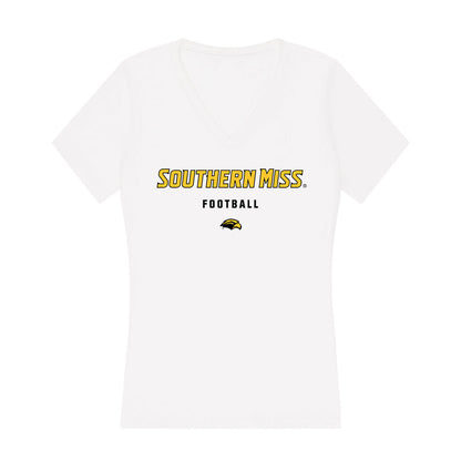 Southern Miss - NCAA Football : Cannon McClain - Women's V-Neck T-Shirt-0