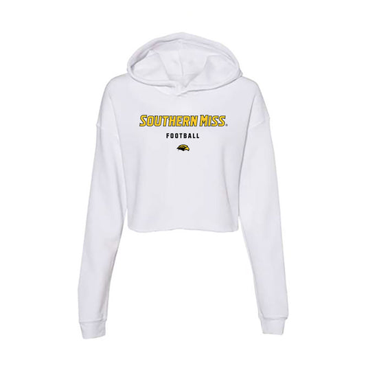 Southern Miss - NCAA Football : Jeremiah Beck - Women's Crop Fleece Hooded Sweatshirt-0