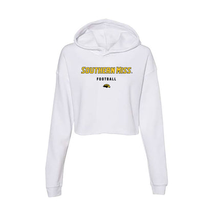 Southern Miss - NCAA Football : Baron Taylor - Women's Crop Fleece Hoodie-0