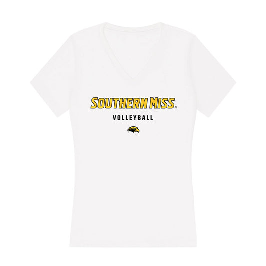 Southern Miss - NCAA Women's Volleyball : Elly Stewart - Women's V-Neck T-Shirt-0