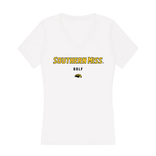 Southern Miss - NCAA Women's Golf : Savannah Van Gaalen - Women's V-Neck T-Shirt-0