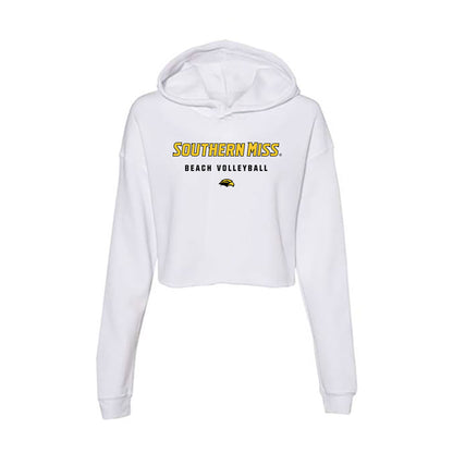 Southern Miss - NCAA Beach Volleyball : Ryann Thomas - Women's Crop Fleece Hoodie-0
