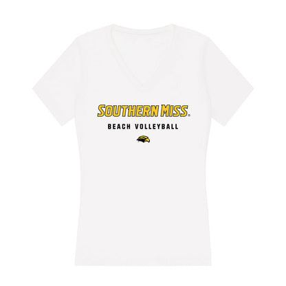 Southern Miss - NCAA Women's Volleyball : Sadie McAda - Women's V-Neck T-Shirt-0