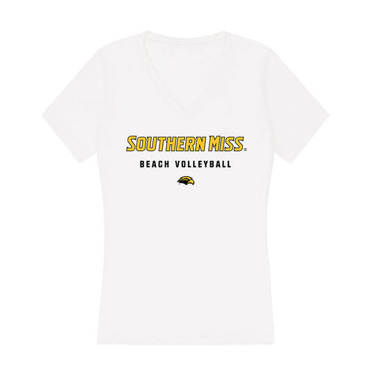 Southern Miss - NCAA Women's Volleyball : Sadie McAda - Women's V-Neck T-Shirt-0