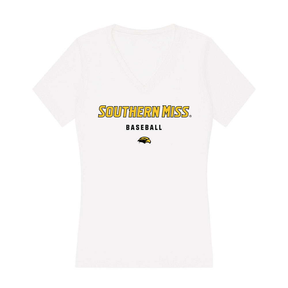Southern Miss - NCAA Baseball : Thomas Crabtree - Women's V-Neck T-Shirt-0