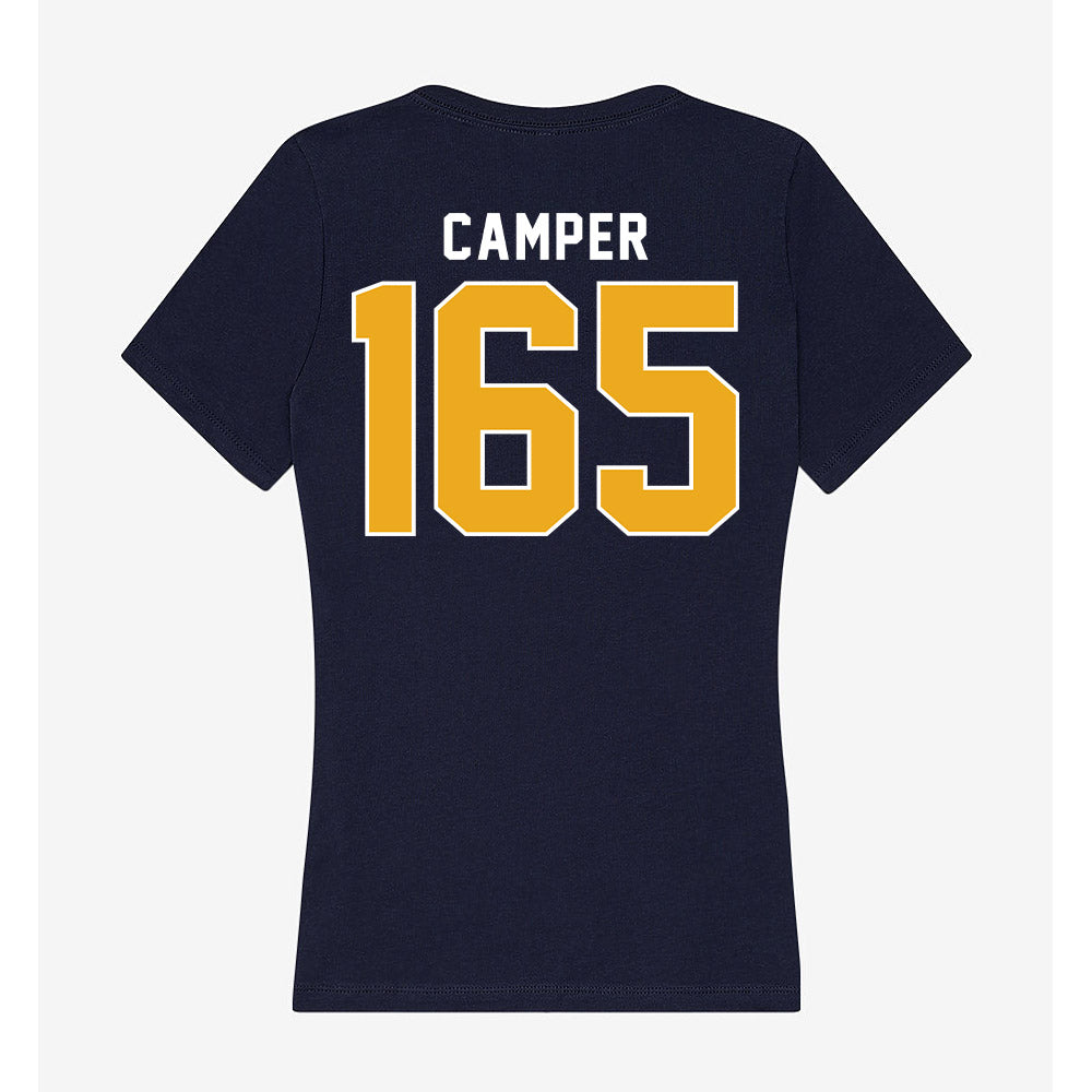 UTC - NCAA Wrestling : Tavian Camper - Women's V-Neck T-Shirt-1
