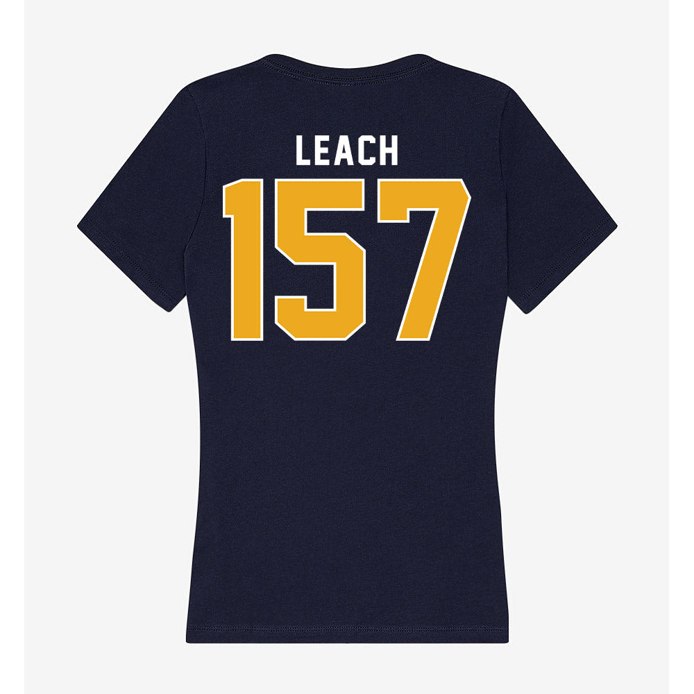 UTC - NCAA Wrestling : Brayden Leach - Women's V-Neck T-Shirt-1