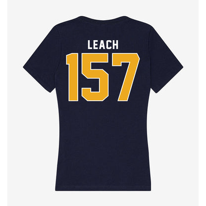 UTC - NCAA Wrestling : Brayden Leach - Women's V-Neck T-Shirt-1